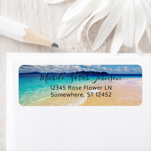 Beach & Ocean Destination Return Address Label 2 (Insitu)