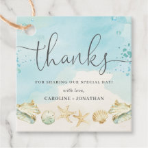 Beach Ocean Destination Wedding Bedankt