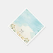 Beach Ocean Destination Wedding Bridal Birthday Servet (Hoek)