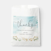 Beach Ocean Destination Wedding Thank You  Bedankzakje (Voorkant)