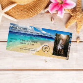 Beach - Ocean Destination with Photo & Plane Kaart