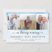 Beach Ocean Foto Begrafenissympathie Dank u Kaart (Voorkant)