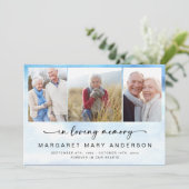 Beach Ocean Foto Begrafenissympathie Dank u Kaart (Staand voorkant)