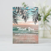 Beach Ocean Funeral Bedankkaart (Staand voorkant)