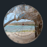 Beach Ocean Hill Side Waterverf personaliseren Dartbord<br><div class="desc">Beach Ocean Hill Side Waterverf Personaliseren maakt een mooie toevoeging aan uw game decor. Personaliseer het met jouw naam of informatie</div>