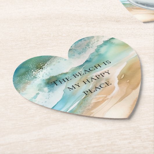 Beach Ocean Kartonnen Onderzetters (Gekanteld)