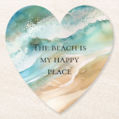 Beach Ocean Kartonnen Onderzetters (Voorkant)