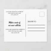 Beach Ocean Landscape Change Address Notice Aankondigingskaart (Achterkant)