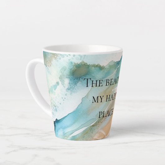 Beach Ocean Latte Mok (Linkerhoek)