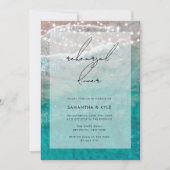 Beach Ocean Lights repesial Dinner Invitation Kaart (Voorkant)