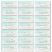 Beach Ocean Lights Wedding Guest Adresetiketten Sticker (Voorkant)