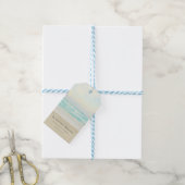 Beach Ocean Memorial of Funeral Tribution Cadeaulabel (Met Touw)