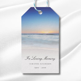 Beach Ocean Memorial of Funeral Tribution Cadeaulabel
