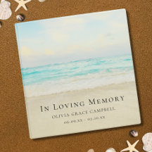 Beach Ocean Memorial voor begrafenis