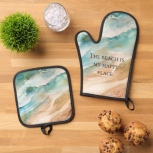 Beach Ocean Ovenwant & Pannenlap Set