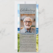 Beach Ocean Photo Funeral Digitale Editie Kaart (Voorkant)