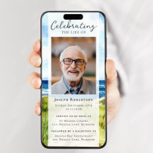 Beach Ocean Photo Funeral Digitale Editie