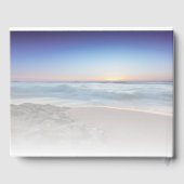 Beach Ocean Photo Memorial of Funeral Guest Book Gastenboek (Achterkant)