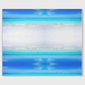Beach Ocean Pool Blue Aqua Personal Cadeaupapier (Vlak)