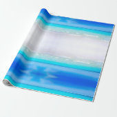 Beach Ocean Pool Blue Aqua Personal Cadeaupapier (Uitgerold)