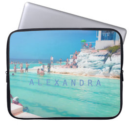 Beach Ocean Pool Blue Aqua Personal Laptop Sleeve
