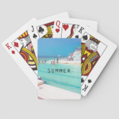 Beach Ocean Pool Blue Aqua Personal Pokerkaarten (Achterkant)