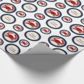 Beach Ocean Red Crabs Verjaardag Cadeaupapier (Hoek)