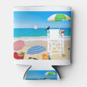 Beach Ocean Sea Lifeguard Guardian Parasols Blikjeskoeler (Voorkant)