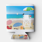 Beach Ocean Sea Lifeguard Guardian Parasols Blikjeskoeler (Achterkant)