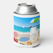 Beach Ocean Sea Lifeguard Guardian Parasols Blikjeskoeler (Blikje Achterkant)