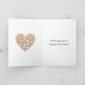 Beach Ocean Sea Shells Heart Kaart (Binnen)