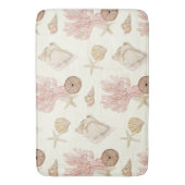 Beach Ocean Seashell Coral Starfish Waterverf Badmat (Voorkant Verticaal)