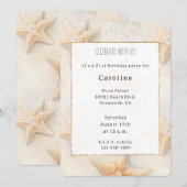 Beach Ocean Starfish Verjaardag Kaart (Voorkant / Achterkant)