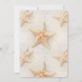 Beach Ocean Starfish Vrijgezellenfeest Kaart (Achterkant)