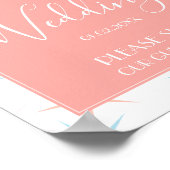 Beach Ocean Starfish Weddenschap Poster (Hoek)