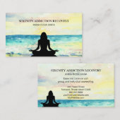 *~* Beach Ocean Sunrise Zee Mindfulness Meditation Visitekaartje (Voorkant / Achterkant)