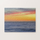 Beach Ocean Sunset Art Natuur Puzzel Legpuzzel (Horizontaal)