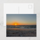 Beach Ocean Sunset Briefkaart (Voorkant / Achterkant)