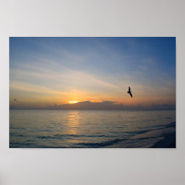Beach Ocean Sunset Foto 195 Poster