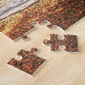 Beach Ocean Sunset Photo Puzzle Legpuzzel (Zijkant)