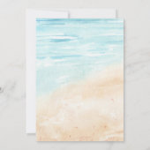 Beach Ocean Surf Adventure Baby shower Boy Kaart (Achterkant)