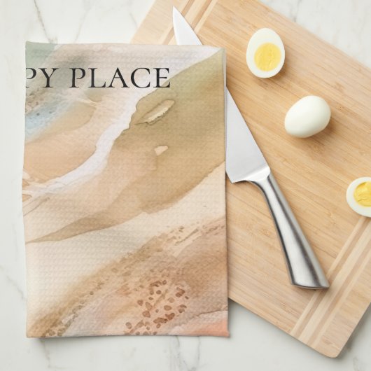 Beach Ocean Theedoek (Quarter Fold)