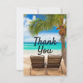 Beach Ocean thema Bedankt voor je creditcard (Voorkant)