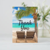 Beach Ocean thema Bedankt voor je creditcard (Staand voorkant)