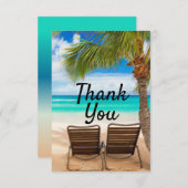 Beach Ocean thema Bedankt voor je creditcard (Voorkant / Achterkant)