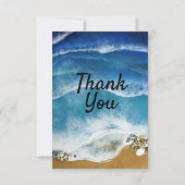 Beach Ocean thema Bedankt voor je creditcard (Voorkant)
