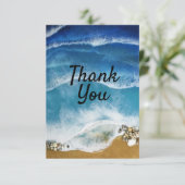 Beach Ocean thema Bedankt voor je creditcard (Staand voorkant)
