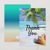 Beach Ocean thema Bedankt voor je creditcard (Voorkant / Achterkant)
