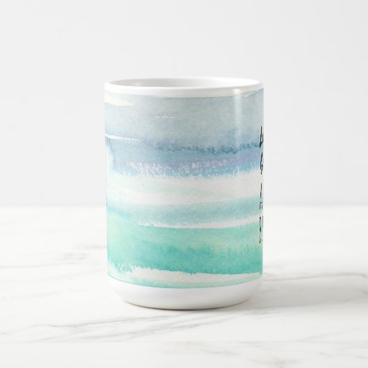 Beach Ocean Thmed Decor Waterverf Mok (Center)