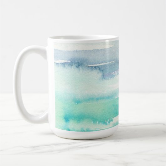 Beach Ocean Thmed Decor Waterverf Mok (Links)